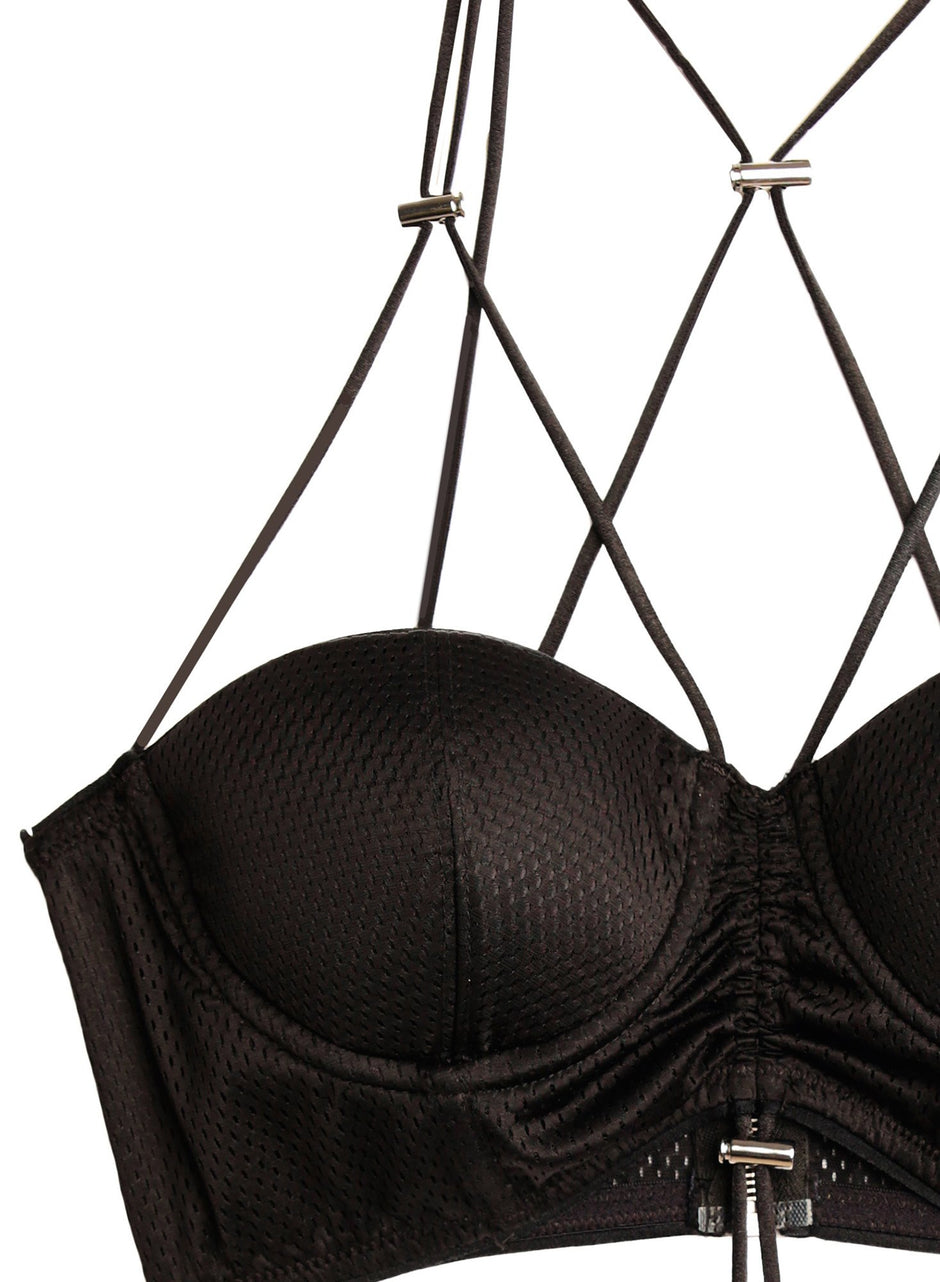 Black - Sporty Bra Top | Fleur du Mal - DEMO