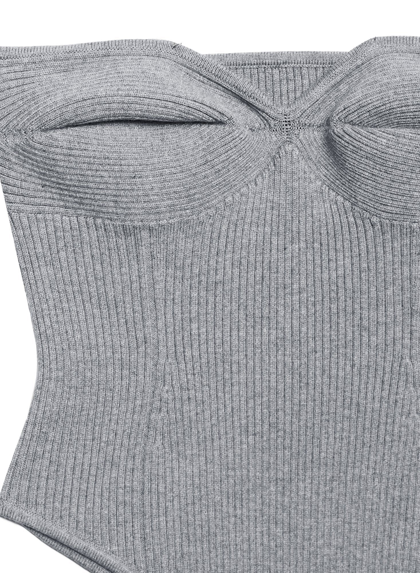 Strapless Knit Corset Top