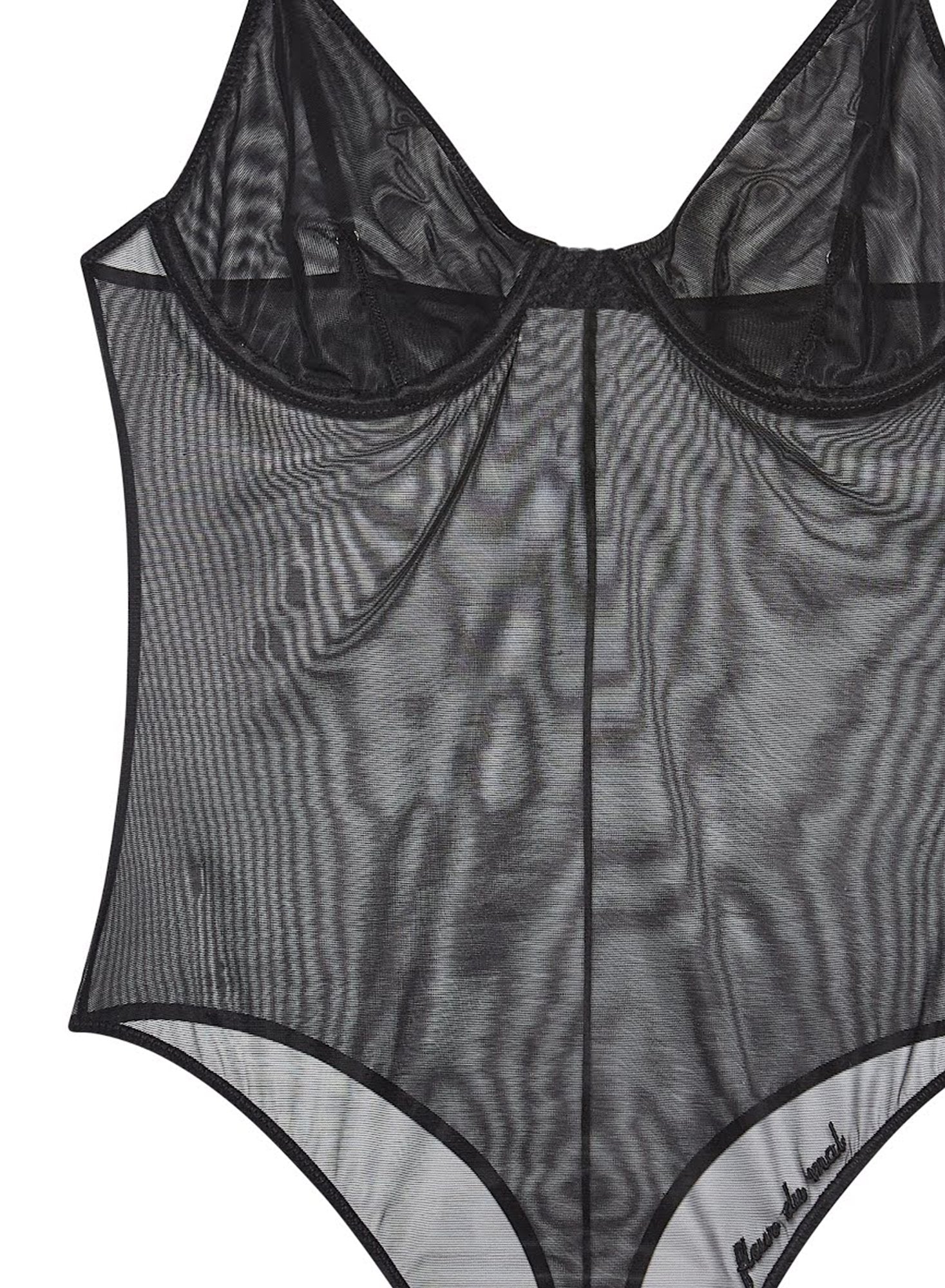 Logo Embroidered Tricot Bodysuit