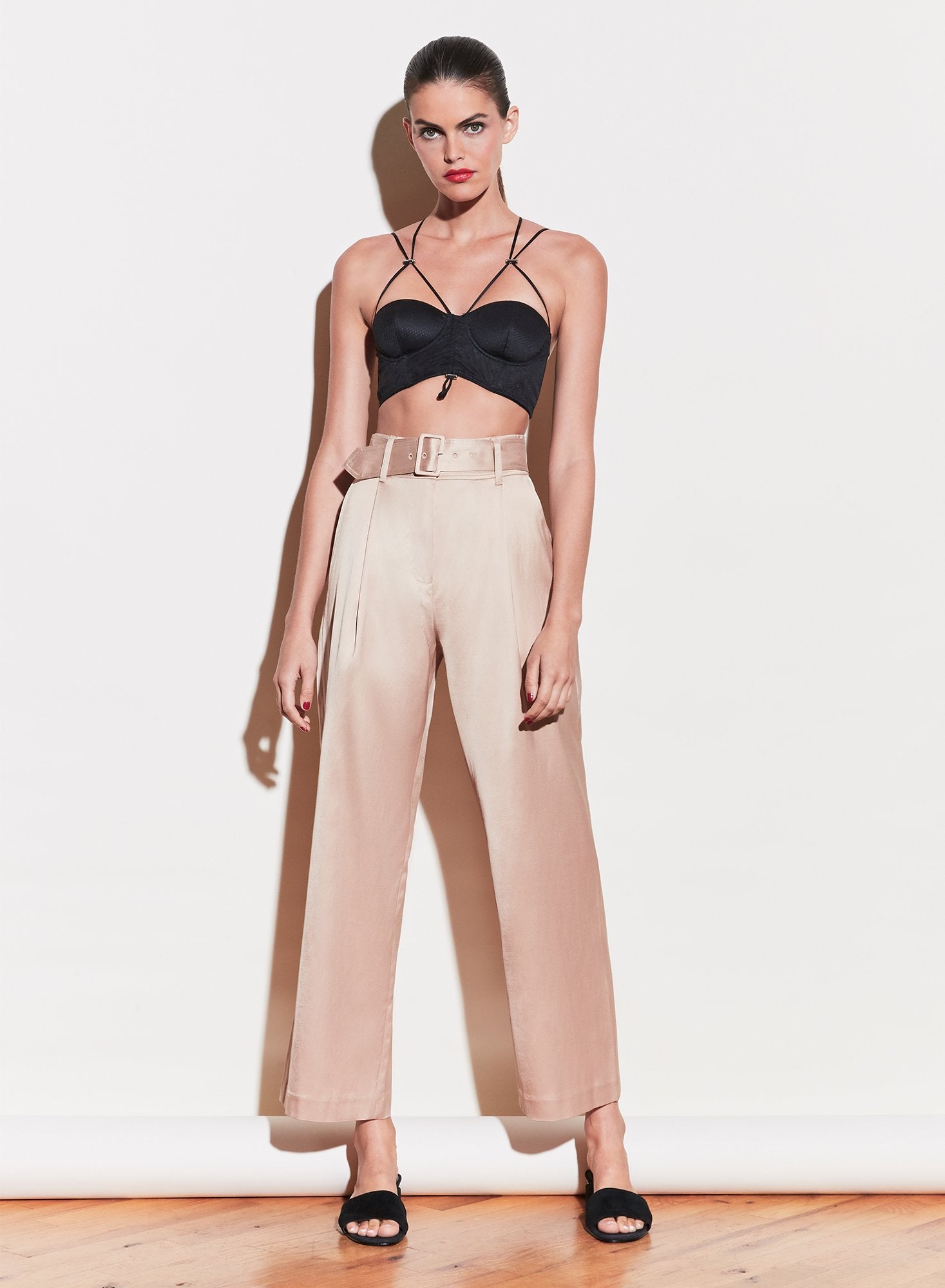 Twill Belted Trouser