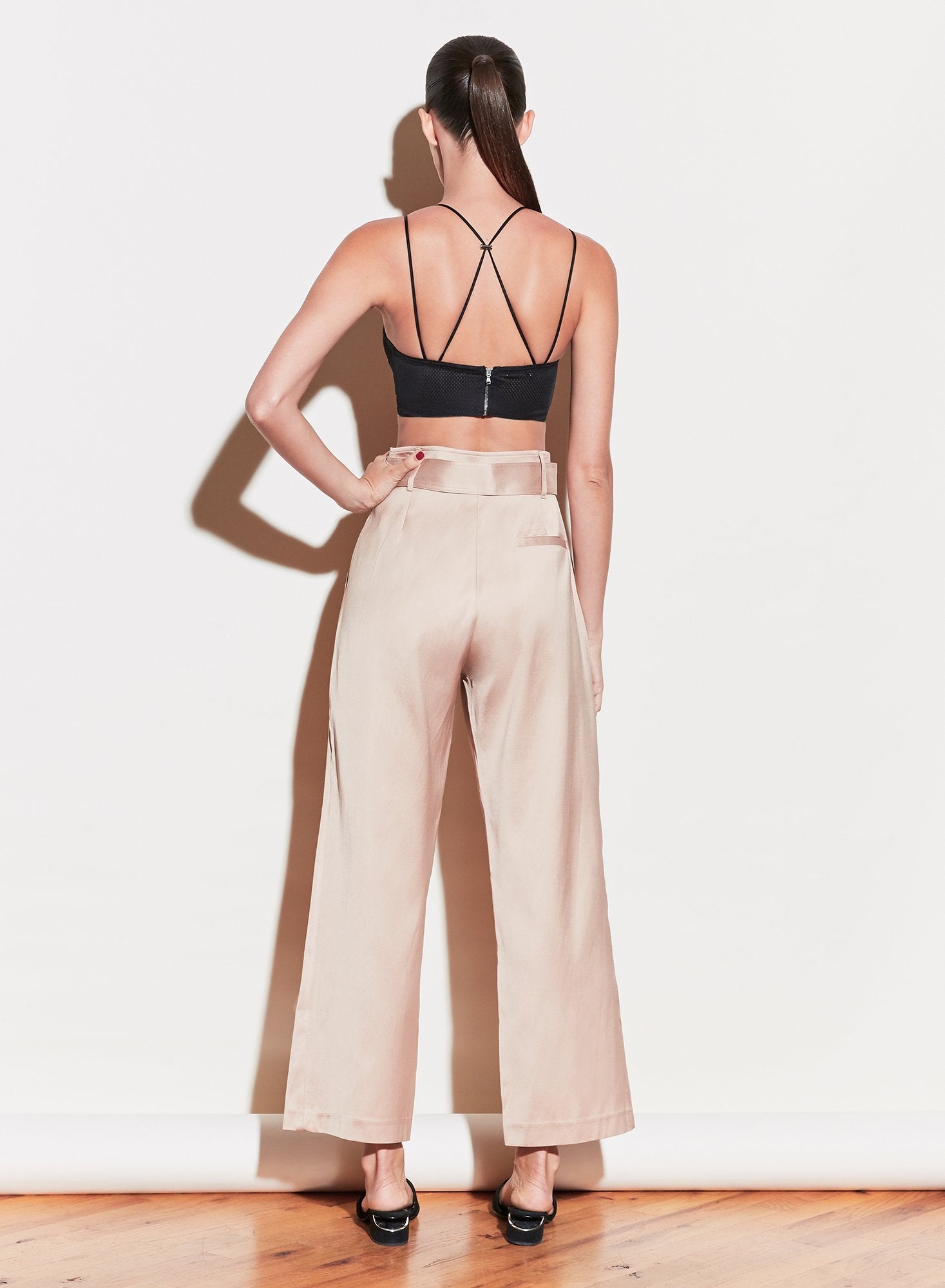 Twill Belted Trouser