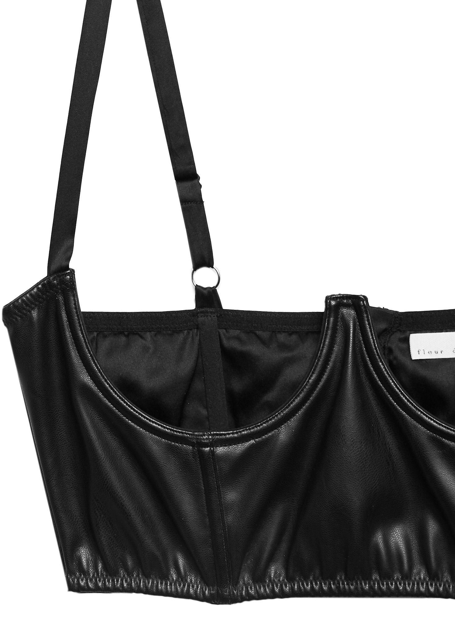 Vegan Leather No Cup Bustier