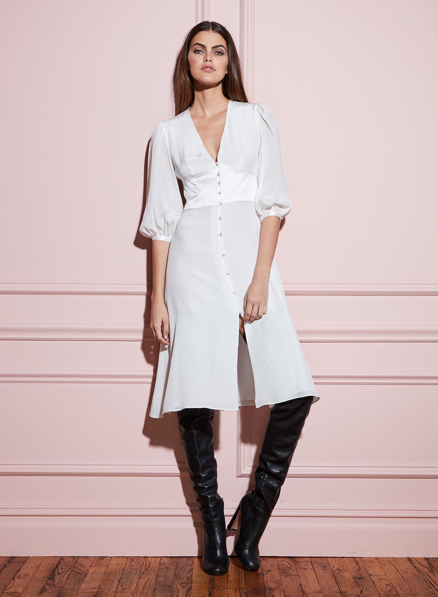 Corset V-Neck Dress