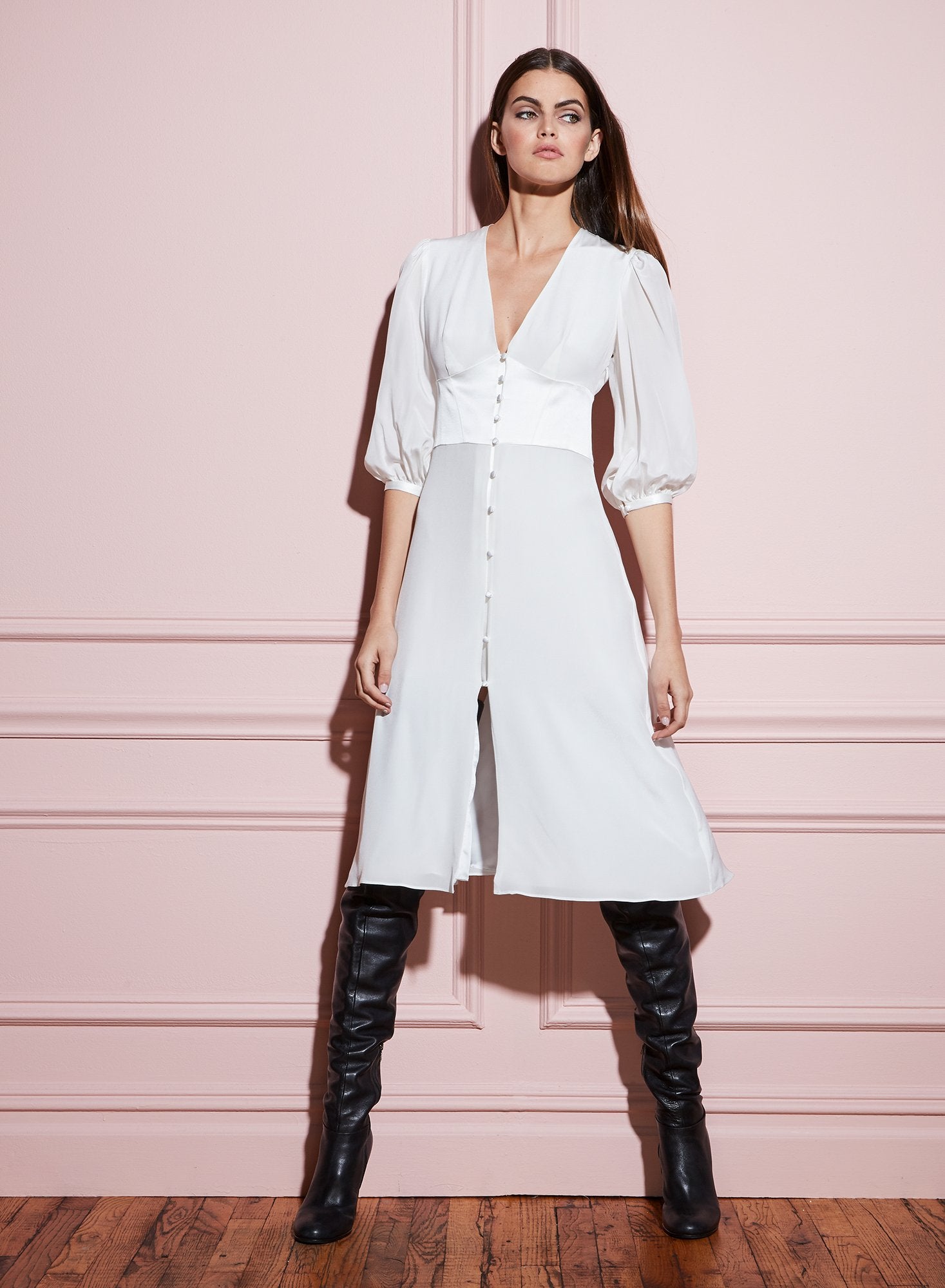 Corset V-Neck Dress