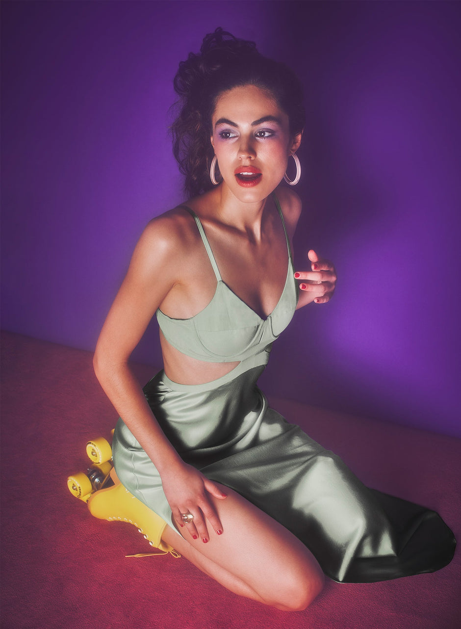 Matcha - Lola Dress | Fleur du Mal - DEMO