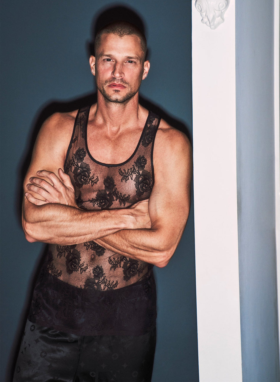 Black - Unisex Bouquet Lace Tank | Fleur du Mal - DEMO