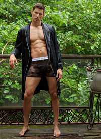 Silk Jacquard Robe