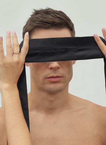 Black - Fleur du Mal Silk Blindfold | Fleur du Mal - DEMO