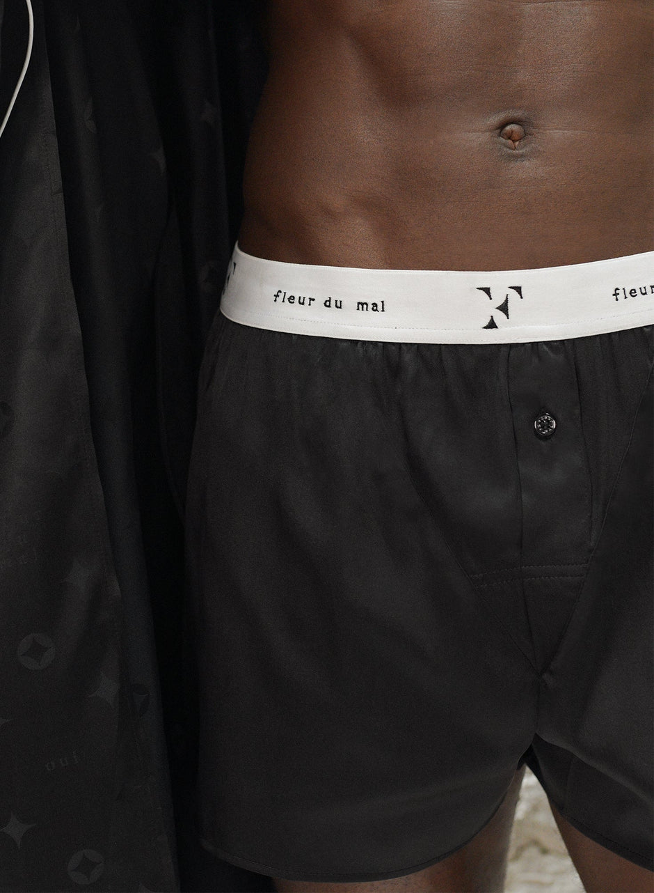 Black - Unisex Boxer Short | Fleur du Mal - DEMO