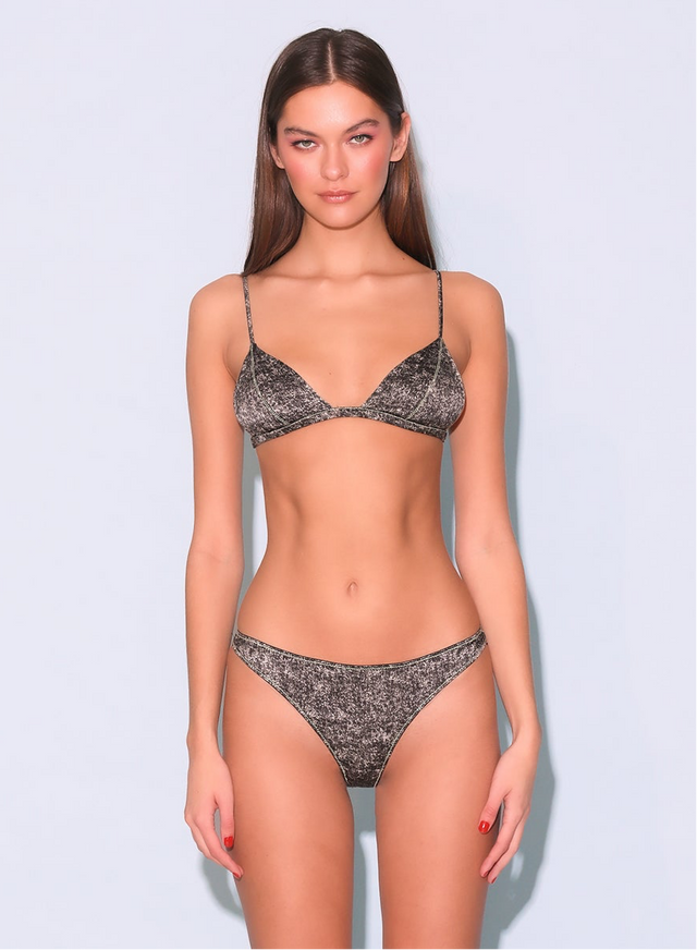 Grey acid wash - Luxe Thong | Fleur du Mal - DEMO