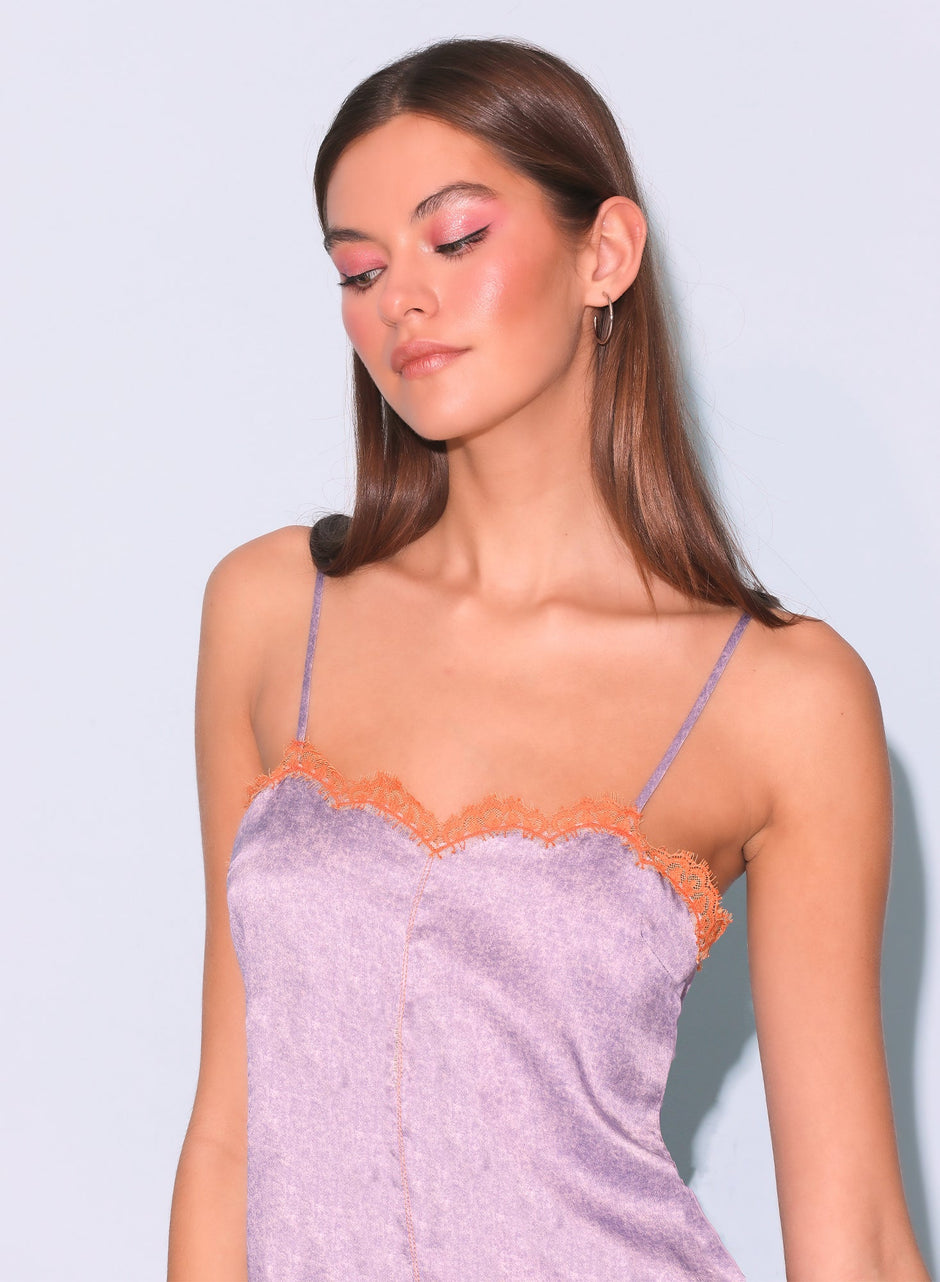 Lilac acid wash - Acid Wash Mini Slip | Fleur du Mal - DEMO