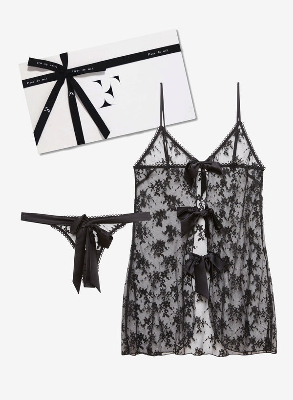 Black - Untie Me Gift Set | Fleur du Mal - DEMO