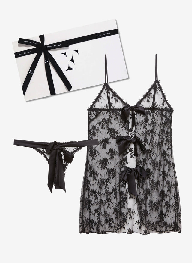 Black - Untie Me Gift Set | Fleur du Mal - DEMO