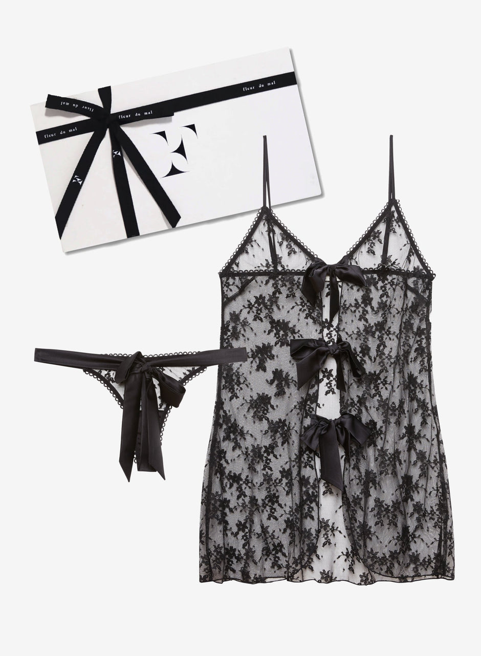 Black - Untie Me Gift Set | Fleur du Mal - DEMO