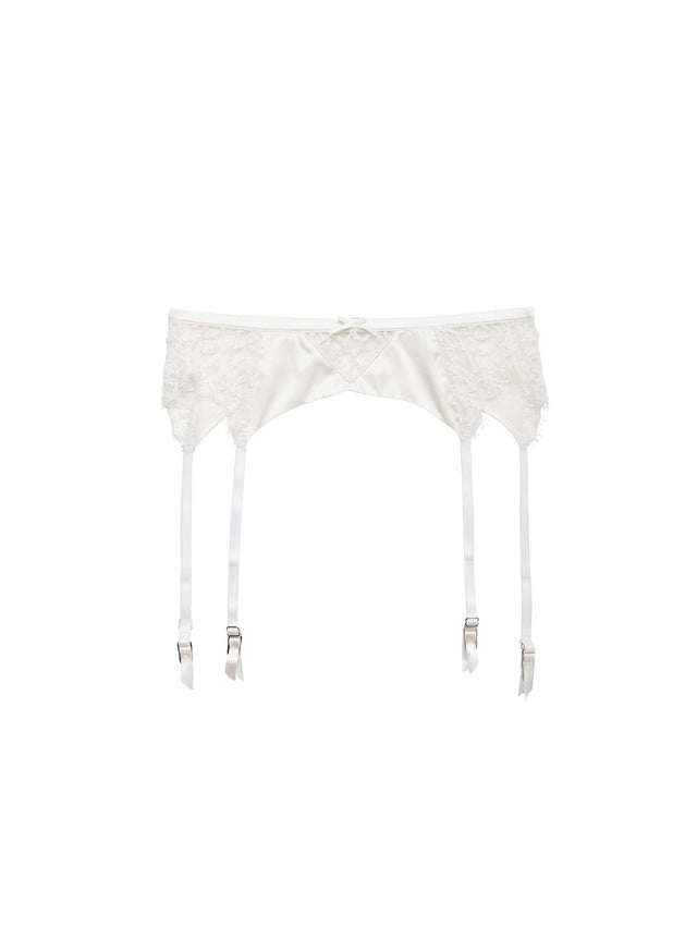 Ivory - Daphne Lace Garter Belt | Fleur du Mal - DEMO