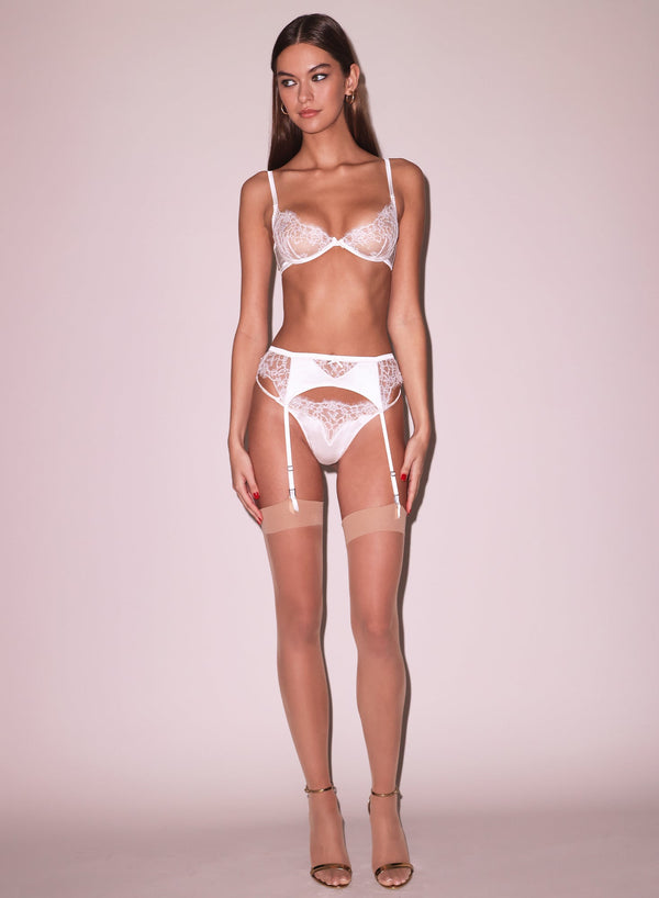 Ivory - Daphne Lace Demi Bra | Fleur du Mal - DEMO