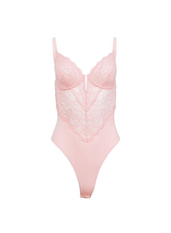 Peach blossom - Bianca Lace Bodysuit | Fleur du Mal - DEMO