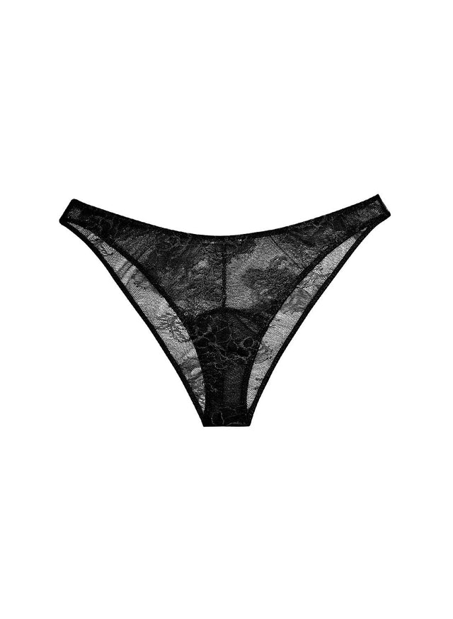 Black - Bouquet Lace Cheeky | Fleur du Mal - DEMO