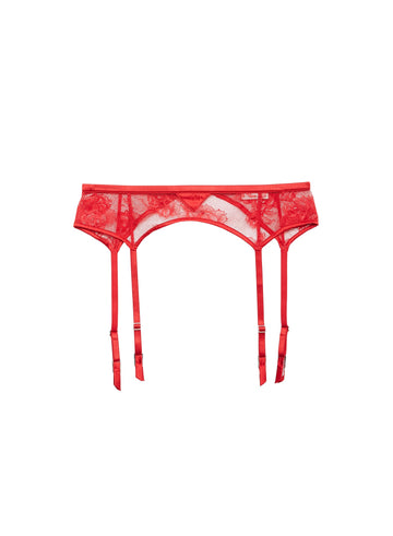 Rouge - Bouquet Lace Garter Belt | Fleur du Mal - DEMO