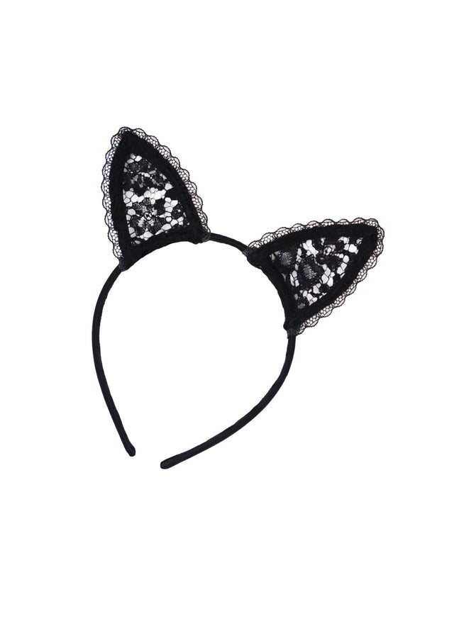 Black - Lace Cat Ears | Fleur du Mal - DEMO