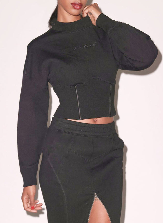 Black - Corset Jumper | Fleur du Mal - DEMO