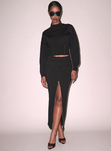 Black - Corset Jumper | Fleur du Mal - DEMO