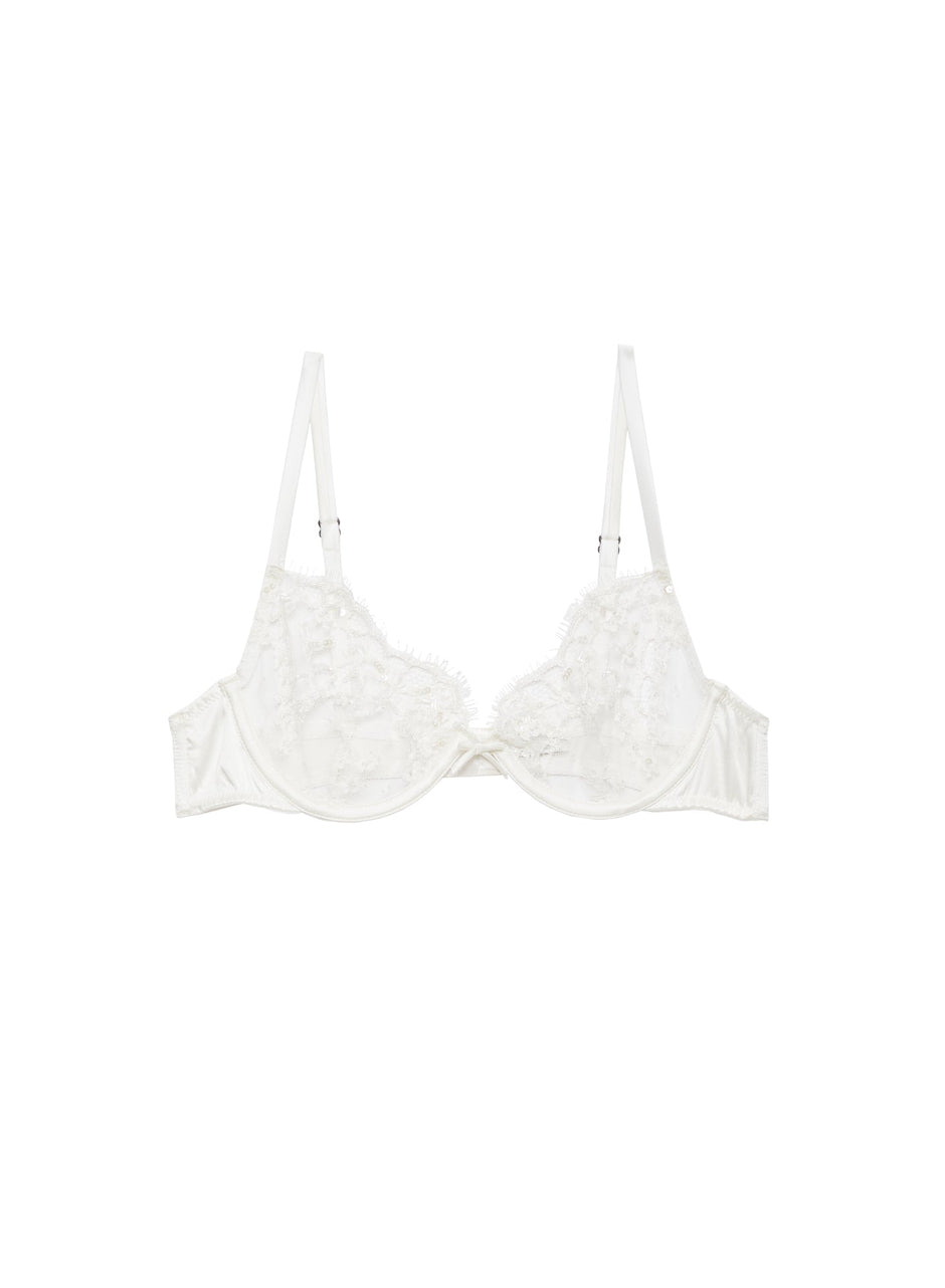 Ivory - Daphne Lace Demi Bra | Fleur du Mal - DEMO