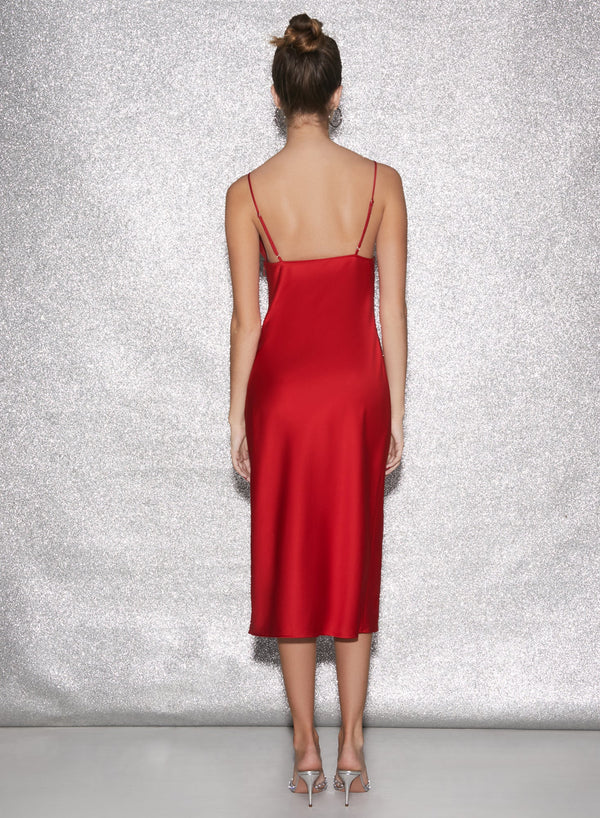 Rouge - Keyhole Slip Dress | Fleur du Mal - DEMO
