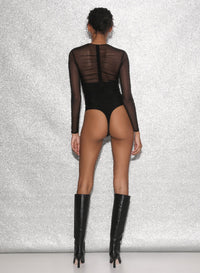 Ruched Long Sleeve Bodysuit