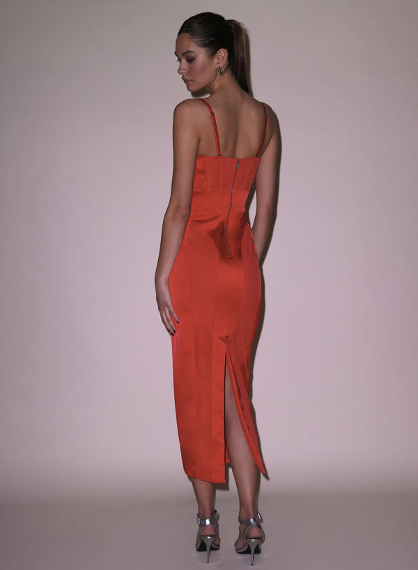 Kiss - Long Silk &amp; Mesh Bustier Dress | Fleur du Mal - DEMO