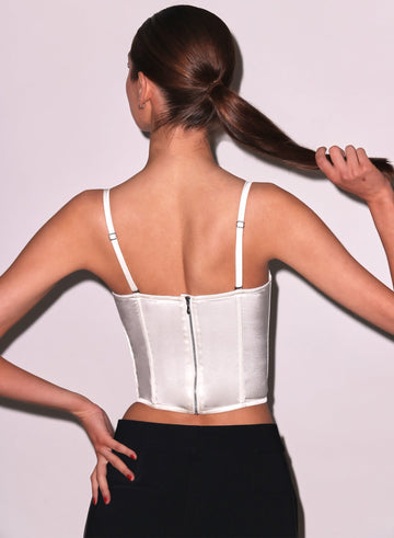 Ivory - Hamptons Bustier | Fleur du Mal - DEMO
