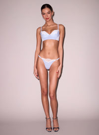 Poplin Lace Demi Bra