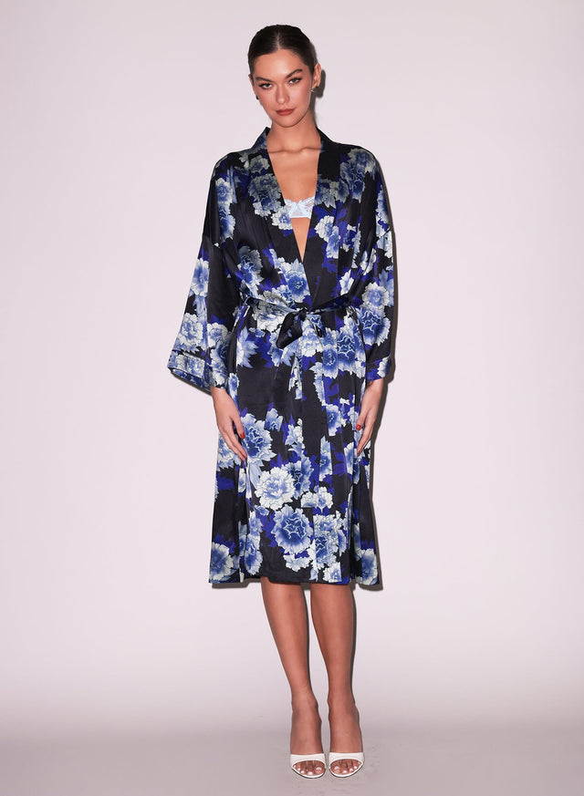 Tokyo rose - Unisex Silk Kimono | Fleur du Mal - DEMO