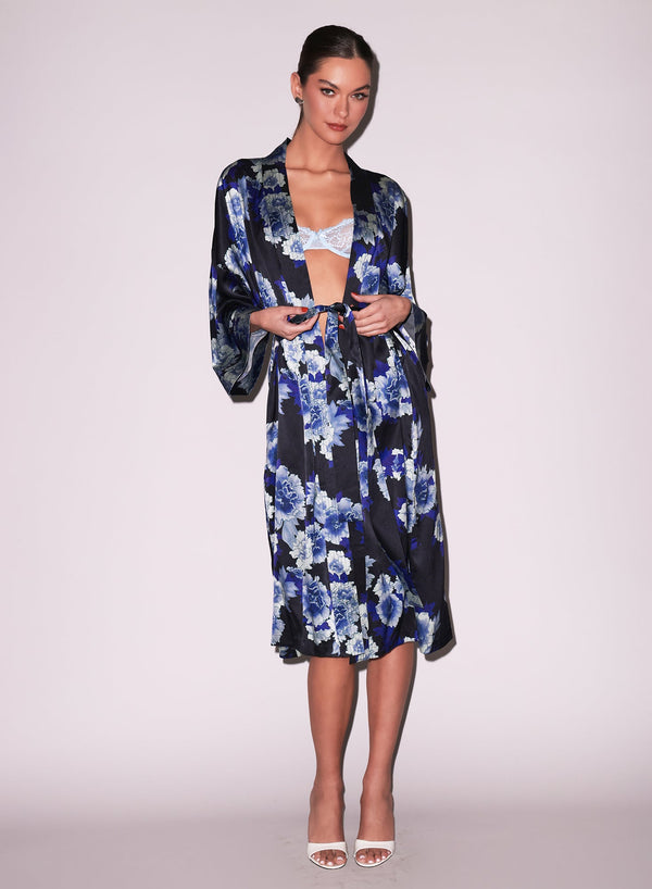 Tokyo rose - Unisex Silk Kimono | Fleur du Mal - DEMO