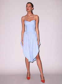 Poplin Cupped Midi Dress