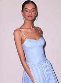 Poplin Cupped Midi Dress