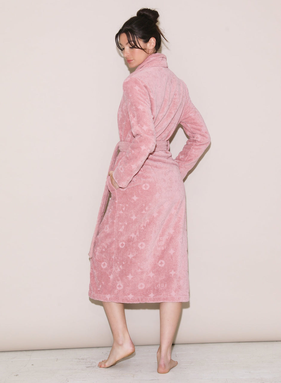 Rose pink - Terrycloth Robe | Fleur du Mal - DEMO