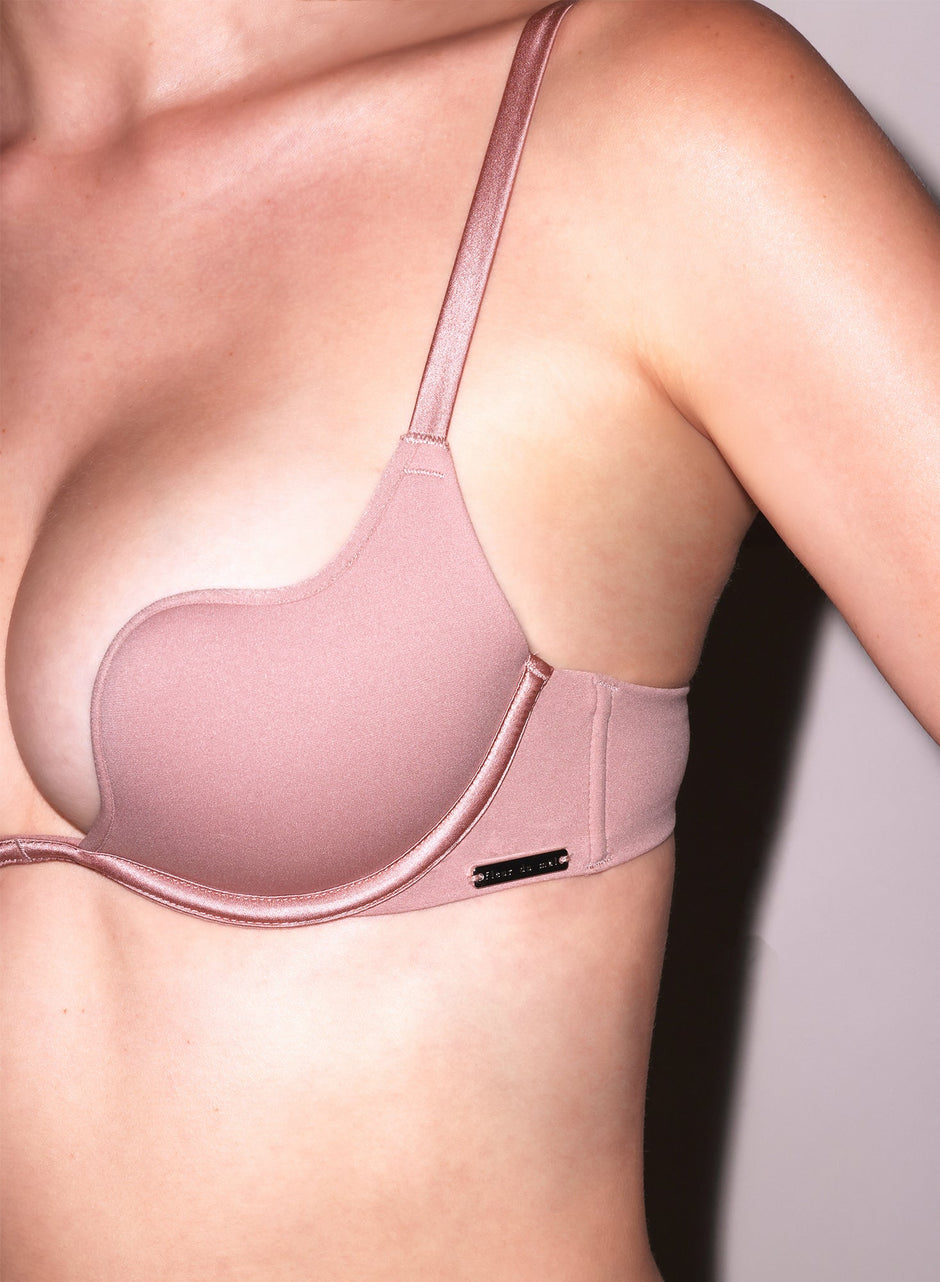 Tan - Le Stretch Micro Seduce U-Plunge Bra | Fleur du Mal - DEMO