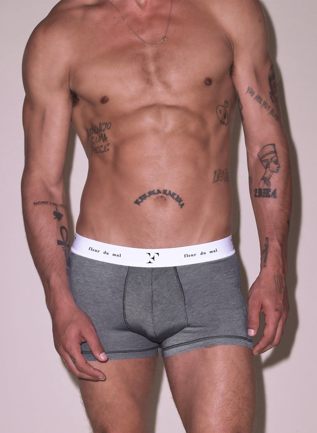 Heather grey - Men&#39;s Boxer Brief | Fleur du Mal - DEMO