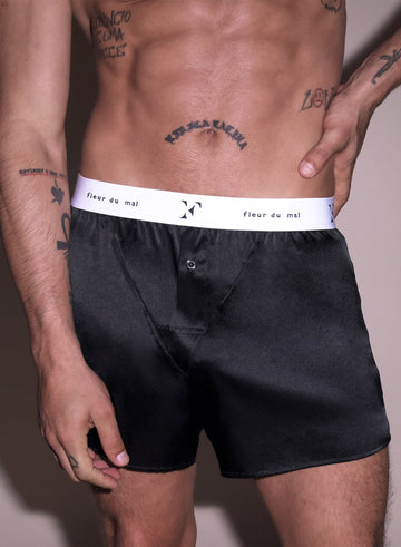 Black - Unisex Boxer Short | Fleur du Mal - DEMO