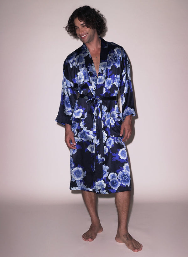 Tokyo rose - Unisex Silk Kimono | Fleur du Mal - DEMO