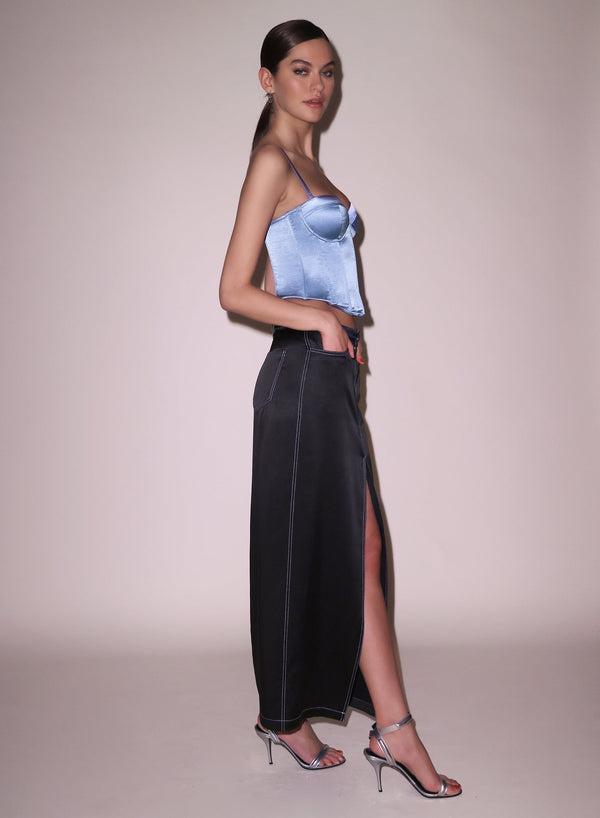 Denim blue - Hamptons Bustier | Fleur du Mal - DEMO