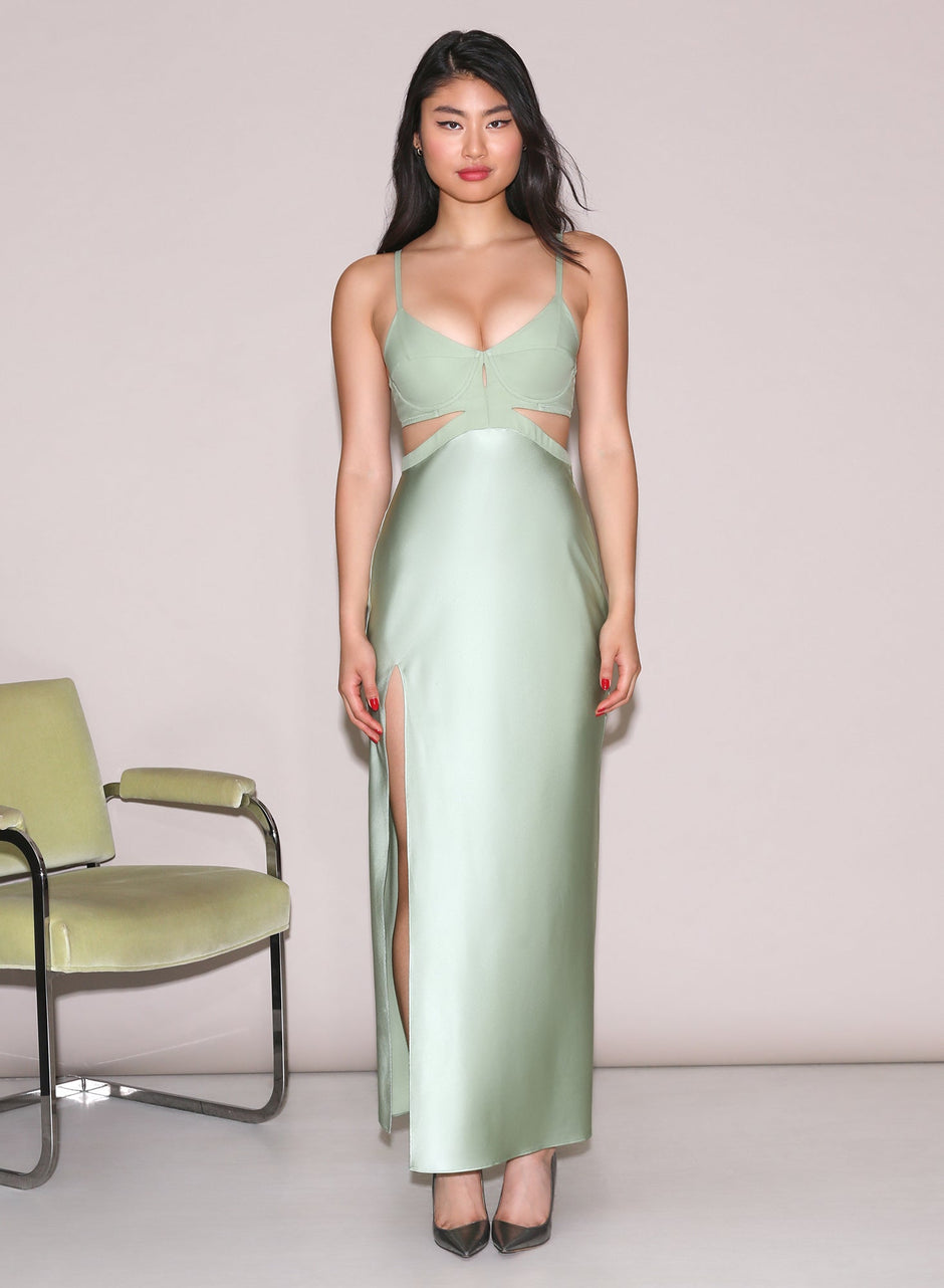 Matcha - Lola Dress | Fleur du Mal - DEMO