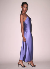 Maxi High Slit Slip Dress