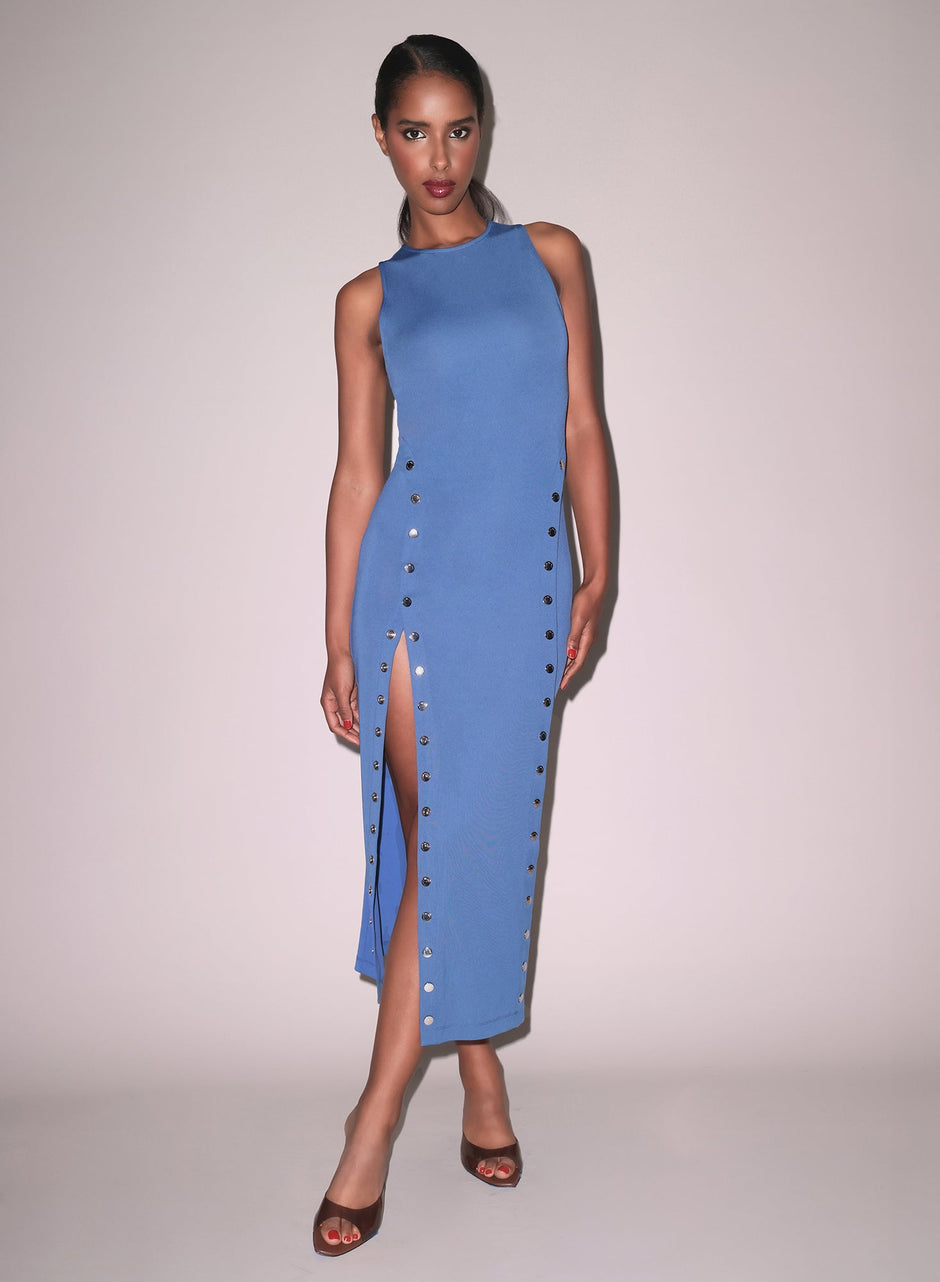 Dusk blue - Undo Me Racer Dress | Fleur du Mal - DEMO