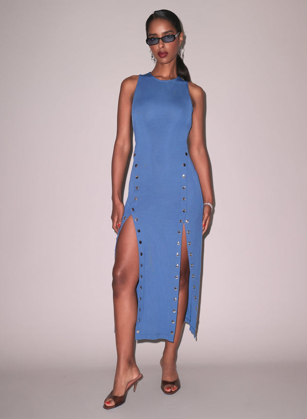 Dusk blue - Undo Me Racer Dress | Fleur du Mal - DEMO