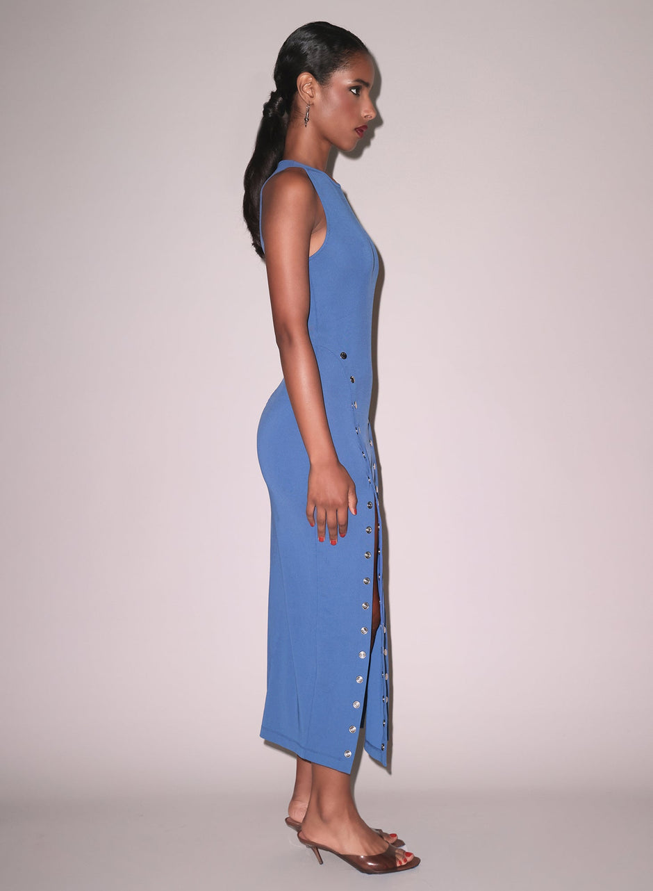 Dusk blue - Undo Me Racer Dress | Fleur du Mal - DEMO