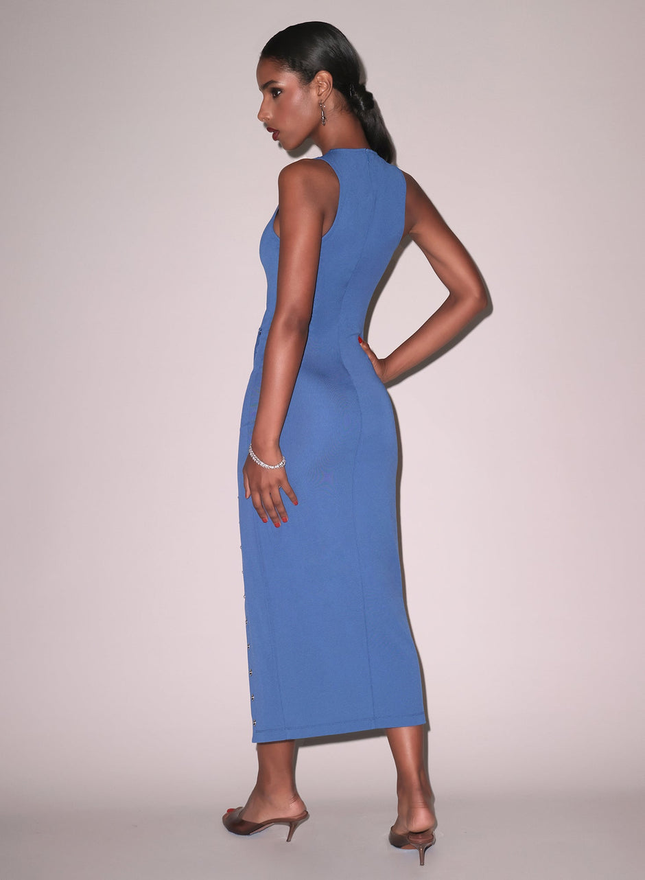 Dusk blue - Undo Me Racer Dress | Fleur du Mal - DEMO
