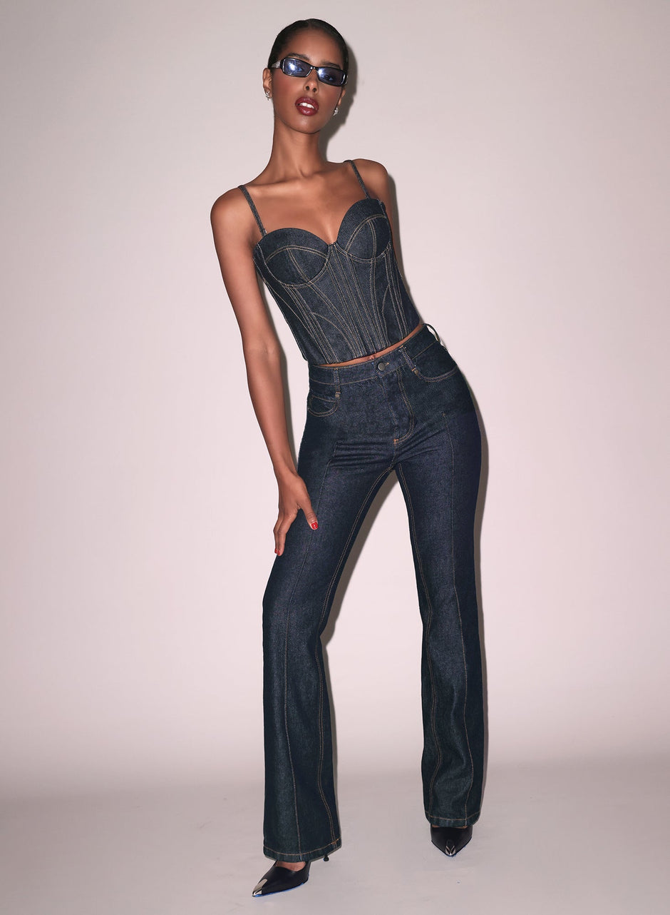 Indigo denim - Rider Jeans | Fleur du Mal - DEMO