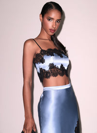 Silk & Lace Bandeau Top